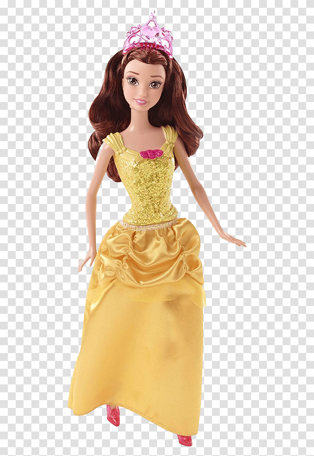 Belle Image File Disney Princess Sparkle Belle Doll, Toy, Barbie, Figurine, Wedding Gown Transparent Png