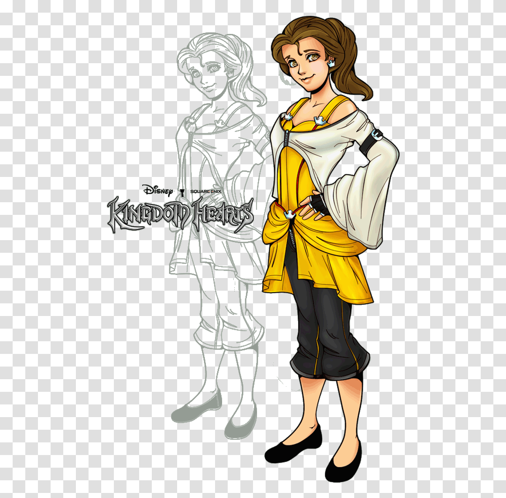 Belle Kingdom Hearts Hearts Beauty And The Beast, Person, Human, Knight, Comics Transparent Png