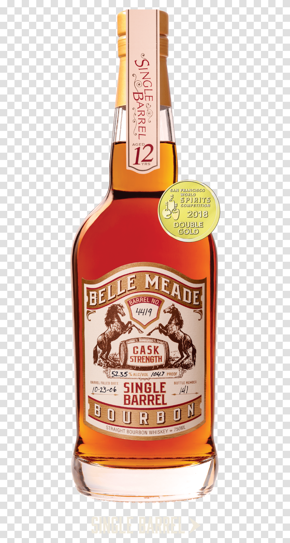 Belle Meade Bourbon Single Barrel, Liquor, Alcohol, Beverage, Drink Transparent Png