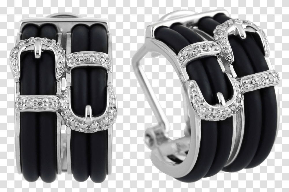 Belle Toile Betty Black Earrings Buckle, Diamond, Gemstone, Jewelry, Accessories Transparent Png