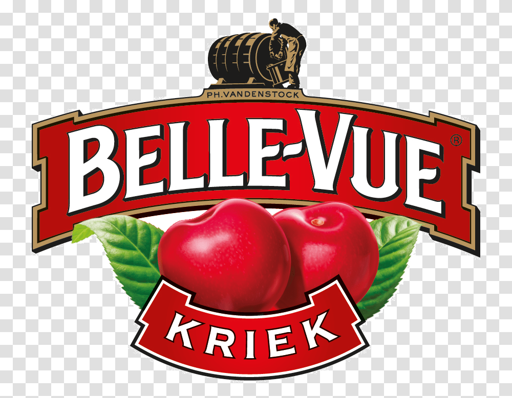 Belle Vue Kriek Logo Belle Vue Kriek, Plant, Label, Food Transparent Png
