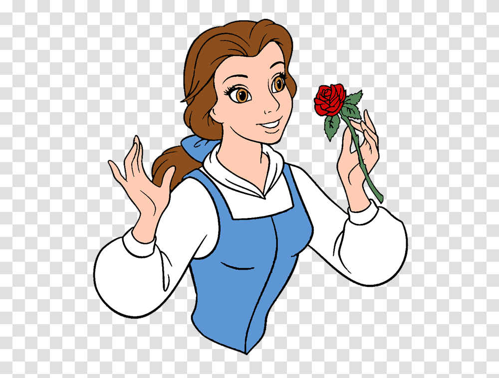 Belle With A Rose, Person, Human, Female, Performer Transparent Png