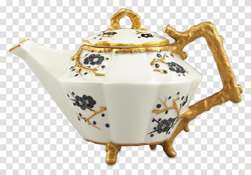 Belleek Thorn Pattern Teapot Teapot, Pottery, Birthday Cake, Dessert, Food Transparent Png