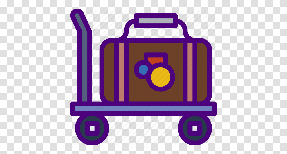Bellhop Holiday Seaside Travel Vacation Icon, Vehicle, Transportation, Buggy, Label Transparent Png