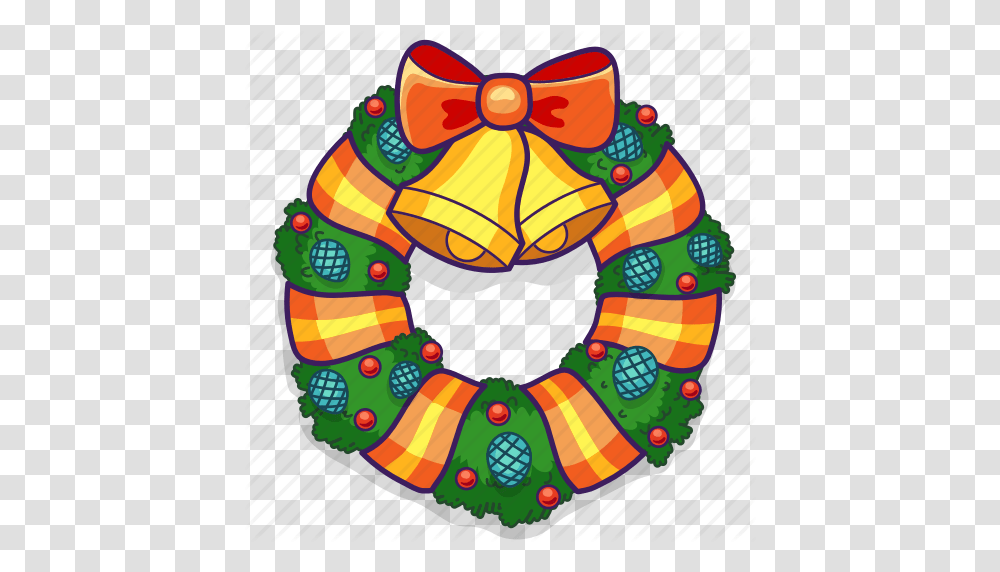 Bells Bow Christmas Decoration Holiday Wreath Icon, Photography Transparent Png