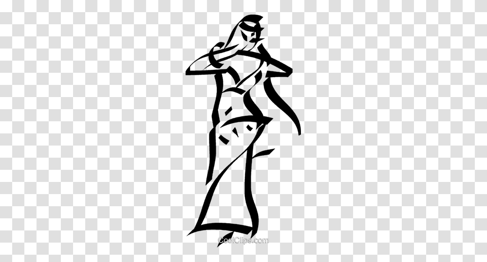 Belly Dancer Royalty Free Vector Clip Art Illustration, Handwriting, Stencil, Silhouette Transparent Png