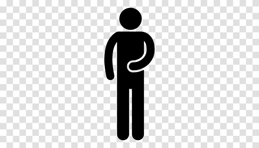 Belly Rounded Square Person Standing Black And White Pregnant, Hammer, Tool, Logo Transparent Png