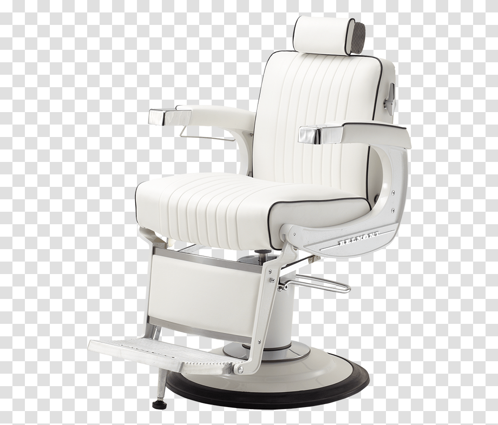 Belmont Barber Chair White, Furniture, Cushion, Armchair Transparent Png