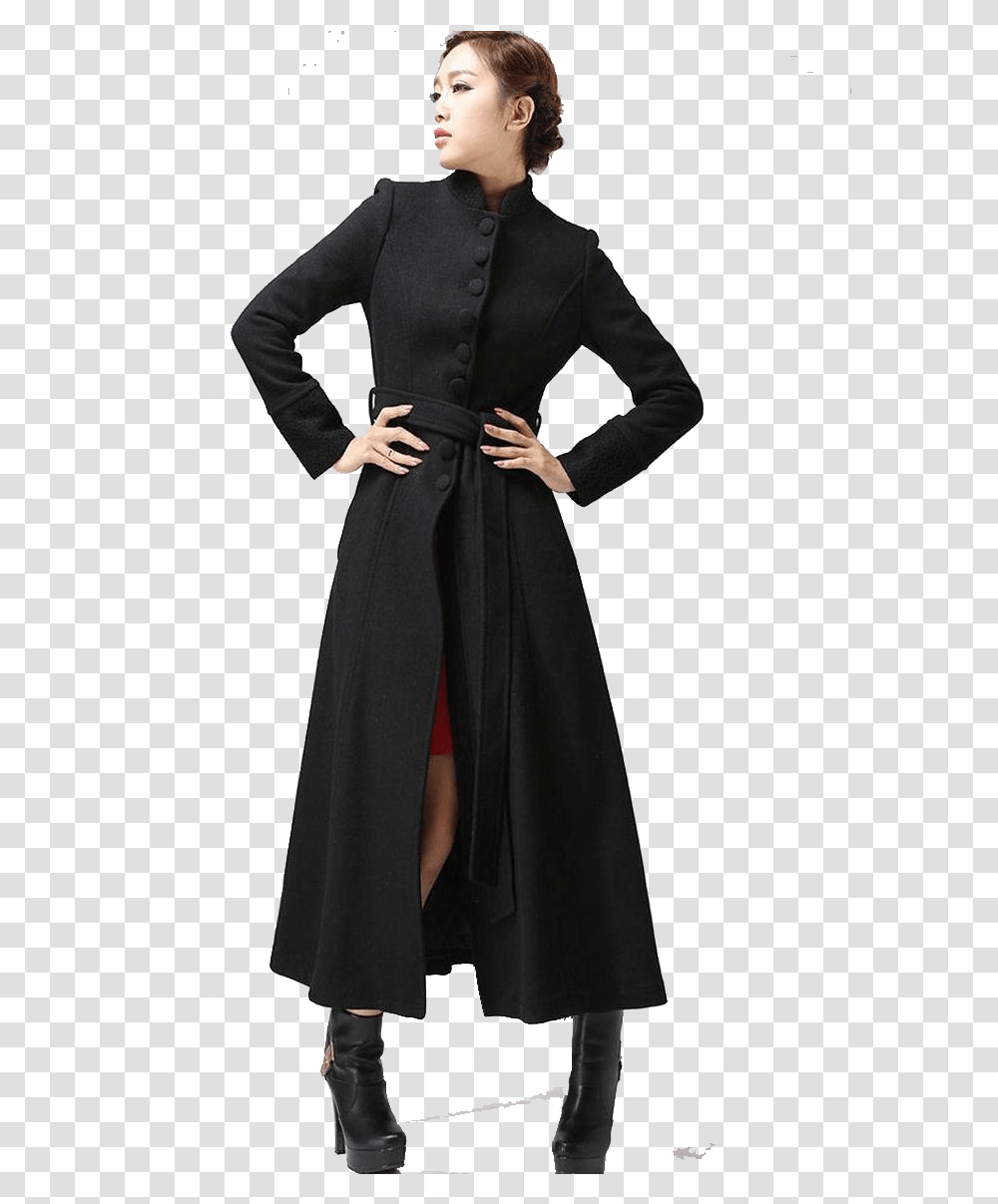 Belted Long Coat Image Susan B Anthony Costume, Apparel, Long Sleeve, Overcoat Transparent Png