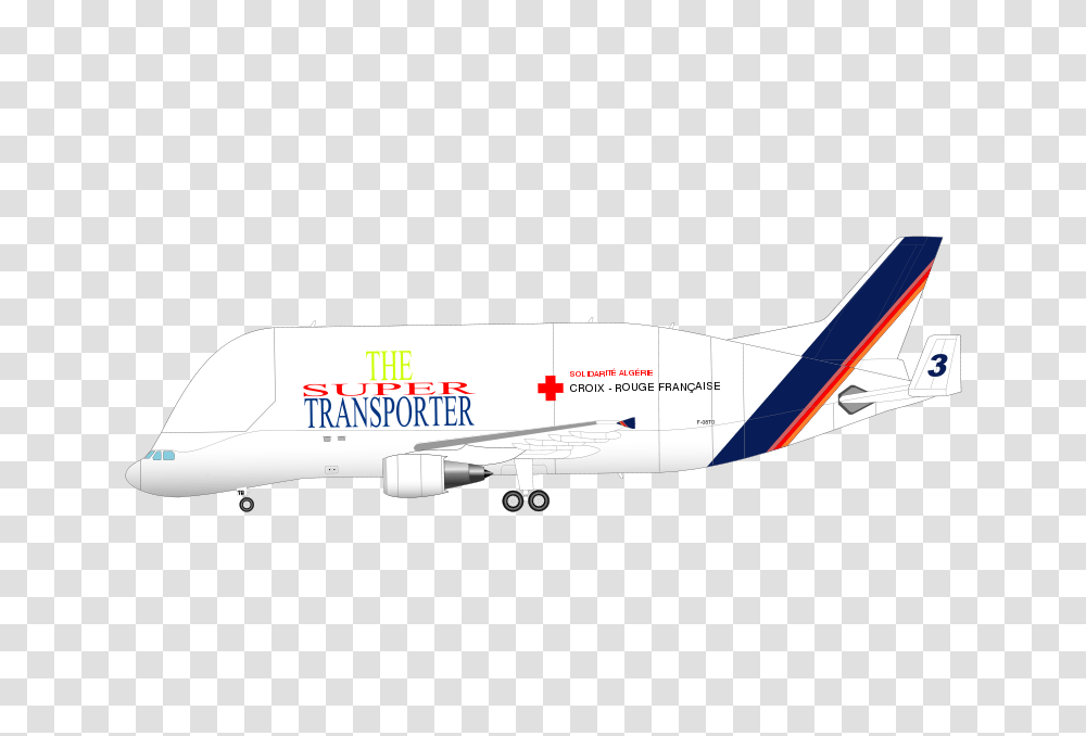 BELUGA OPCL, Transport, Airplane, Aircraft, Vehicle Transparent Png