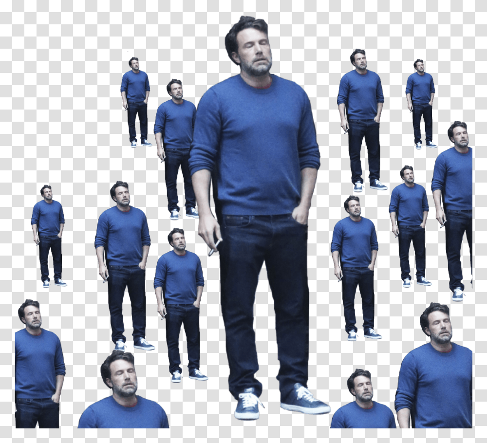 Ben Affleck Looking Sad Because 2016 Is A Trash Fire Gentleman, Person, Sleeve, Long Sleeve Transparent Png