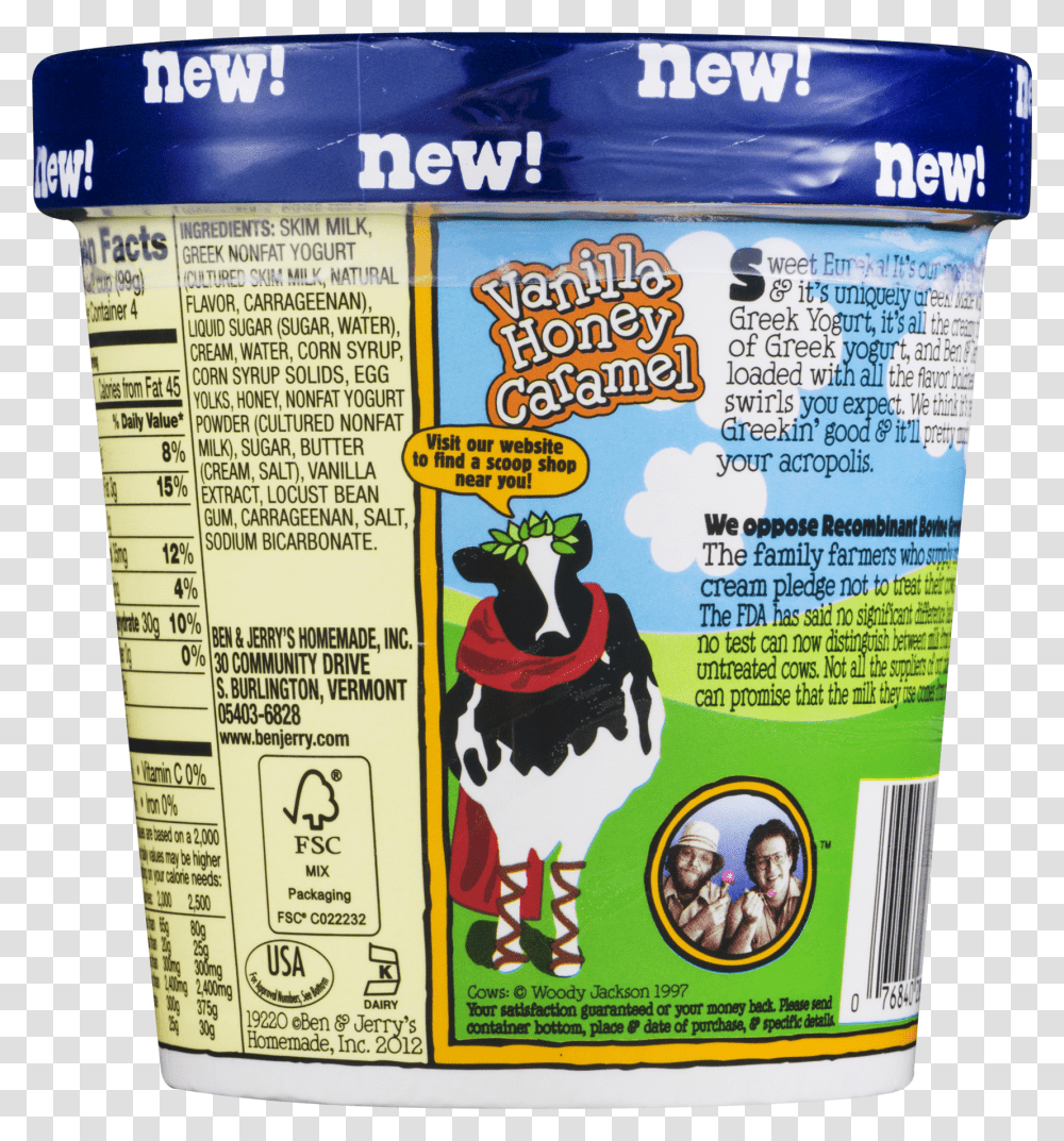Ben Amp Jerry S Frozen Yogurt Phish Food Froyo 16, Paper, Tin, Advertisement, Can Transparent Png