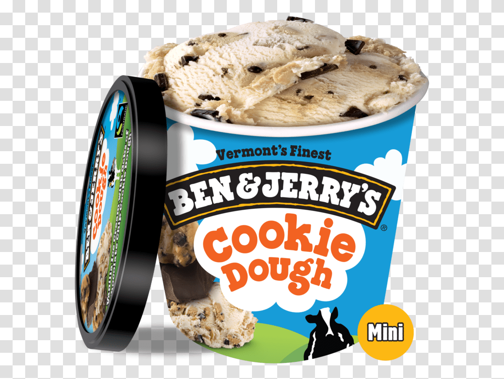 Ben And Jerry S Ben Amp Jerry S Chocolate Chip Ben And Jerry's Ice Cream, Dessert, Food, Creme, Bread Transparent Png