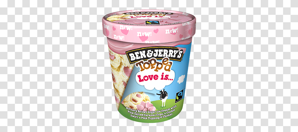 Ben And Jerry's Love, Yogurt, Dessert, Food Transparent Png
