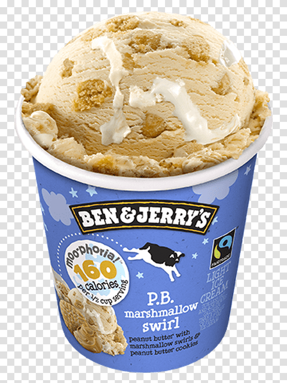Ben And Jerry's Low Calorie Ice Cream, Dessert, Food, Creme, Yogurt Transparent Png