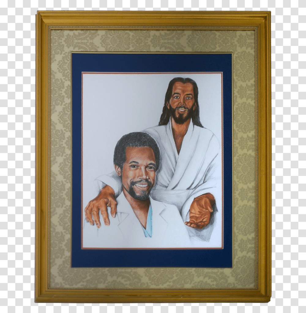 Ben Carson And Jesus, Person, Face, Head, Painting Transparent Png