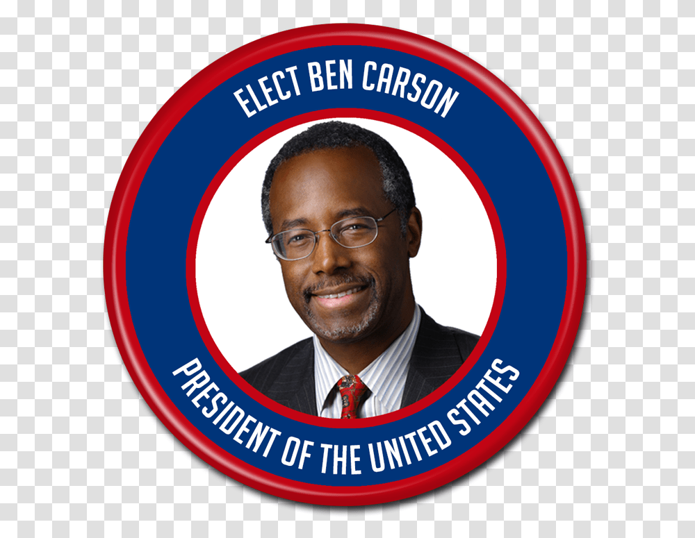Ben Carson, Logo, Person, Glasses Transparent Png