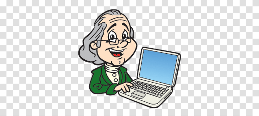 Ben Franklin Cartoons, Pc, Computer, Electronics, Laptop Transparent Png