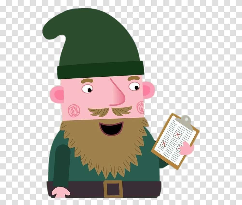 Ben Holly Character Gnome Image Cartoon, Face, Advertisement, Poster, Beard Transparent Png