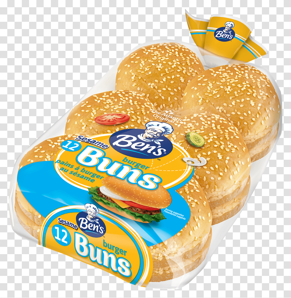 Ben S Sesame Hamburger Buns, Bread, Food, Birthday Cake, Dessert Transparent Png