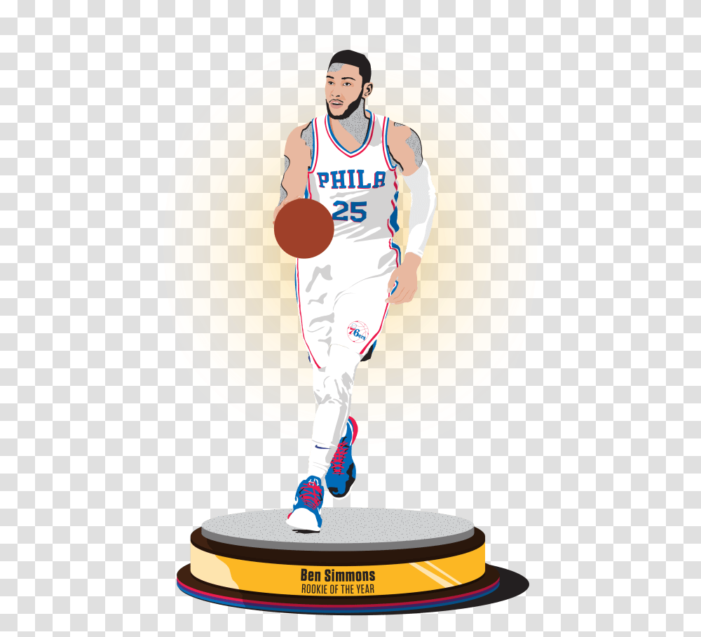 Ben Simmons 2 Image Dribble Basketball, Person, People, Outdoors, Plant Transparent Png