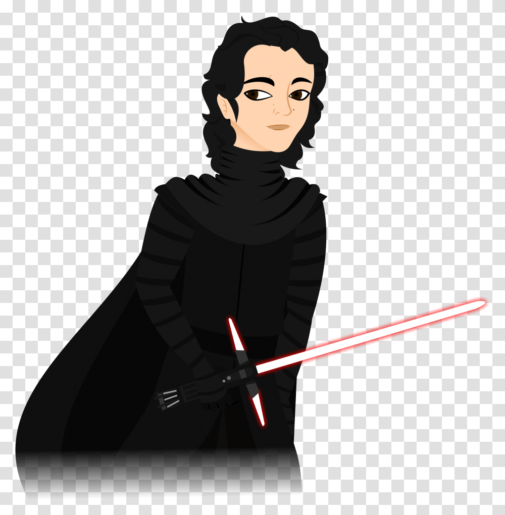 Ben Solo Kylo Ren By The Queen Of Glamour, Person, Human, Ninja, Portrait Transparent Png
