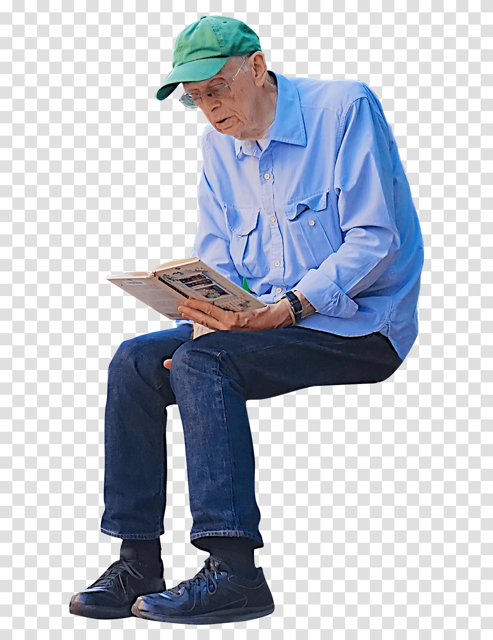 Bench Elderly People Sitting, Shoe, Footwear, Person Transparent Png