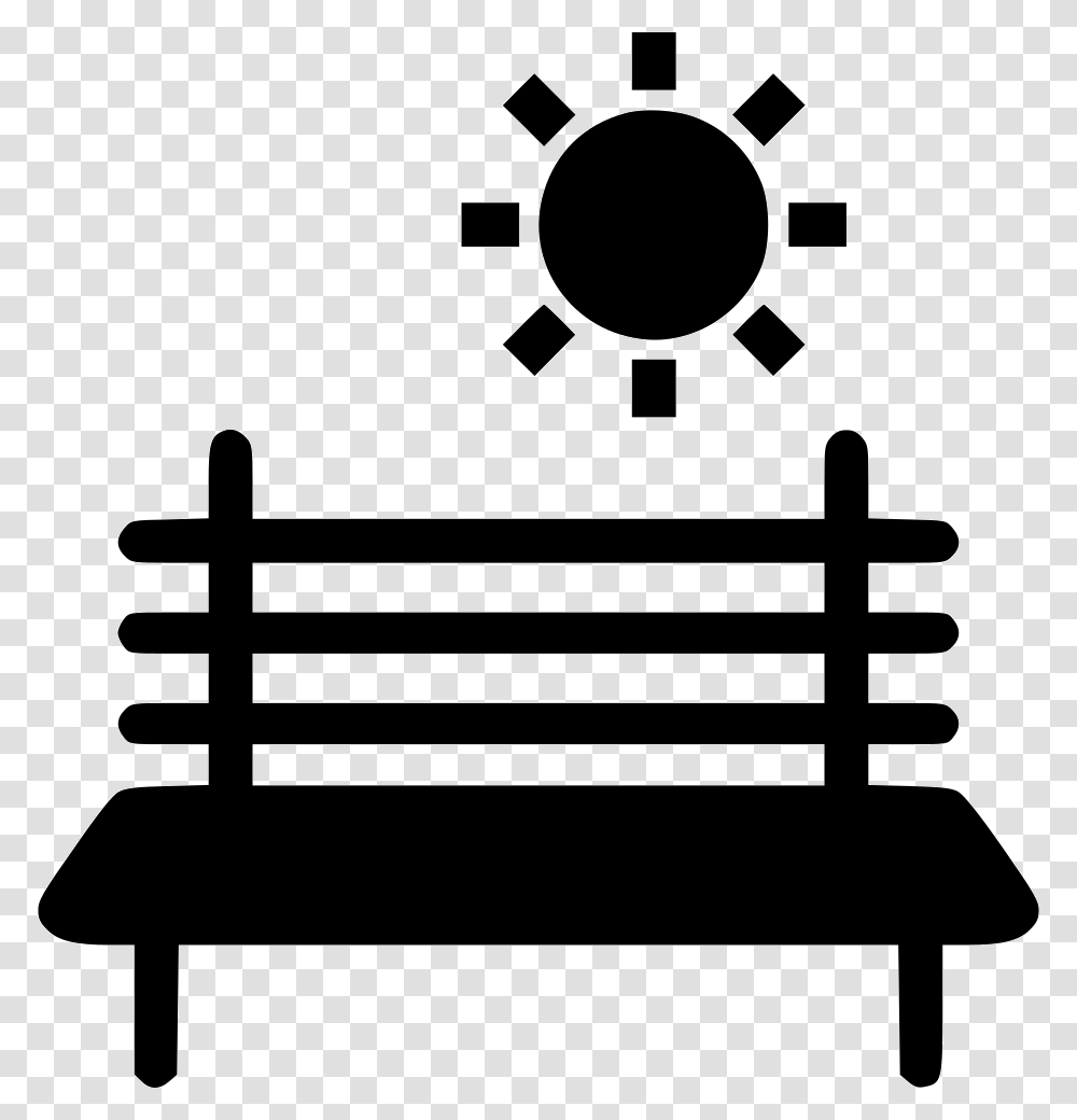 Bench In Park Park Chair Icon, Furniture, Park Bench, Silhouette Transparent Png