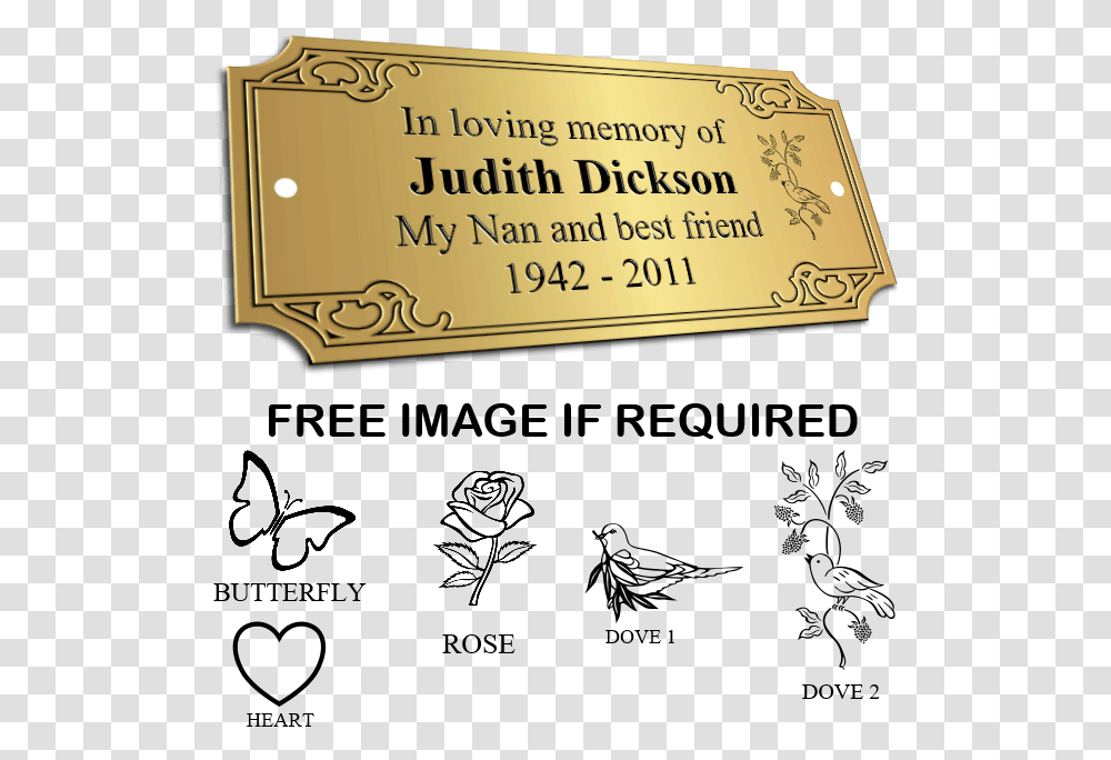 Bench Memorial Plaques Ornate Rose Coloring Pages, Text, Paper, Label, Ticket Transparent Png