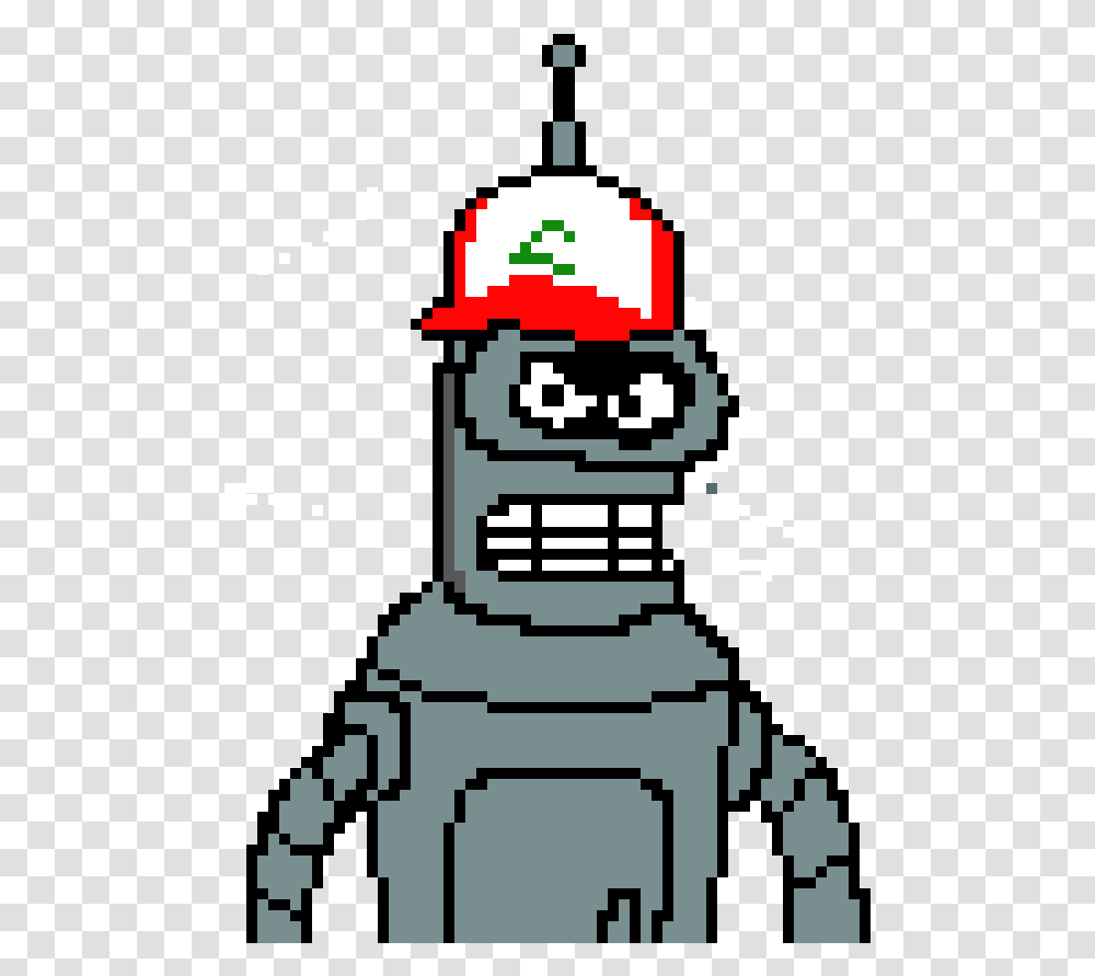 Bender Futurama, Cross, Pac Man Transparent Png