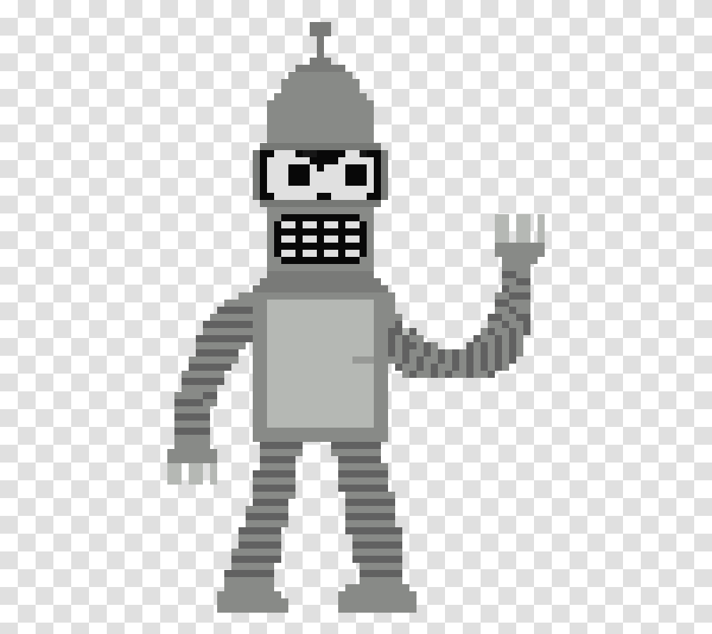 Bender, Robot, Cross, Minecraft Transparent Png