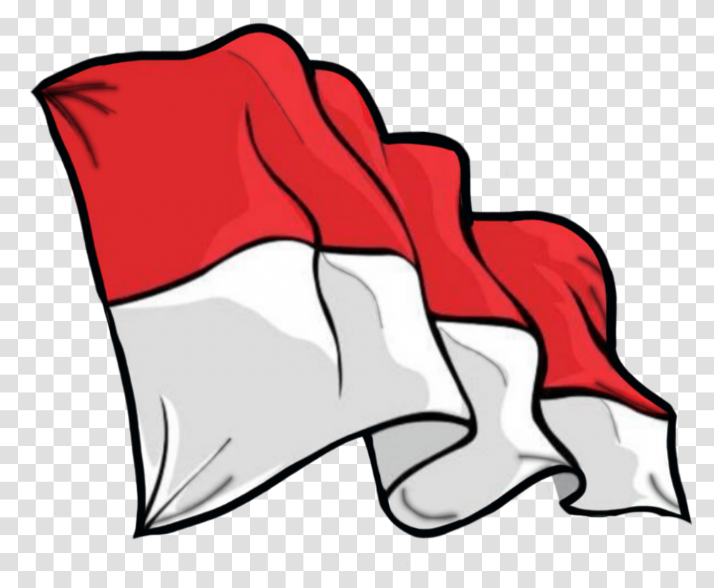 Benderaindonesia Gambar Bendera Indonesia Line, Pillow, Cushion, Hand Transparent Png