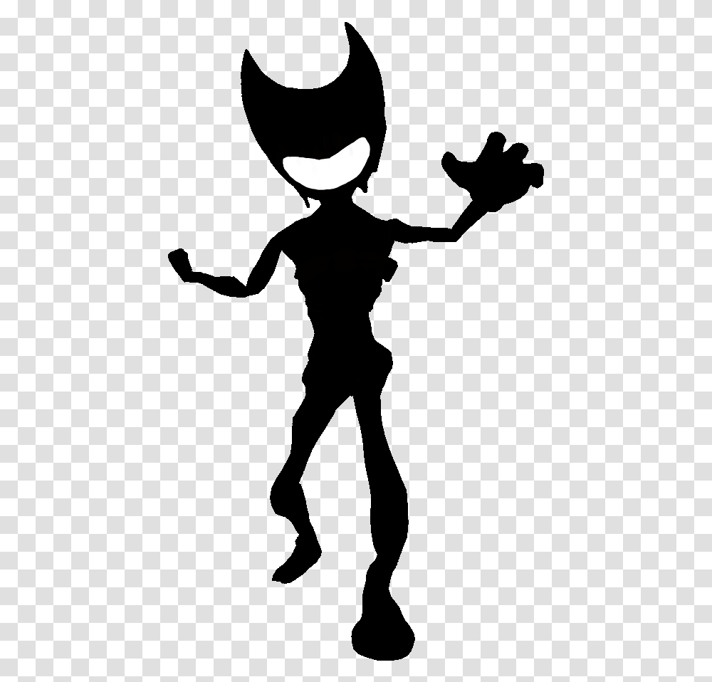 Bendy And The Ink Machine Bendy Shadow Bendy And The Ink Machine Shadow, Moon, Night, Astronomy, Outdoors Transparent Png