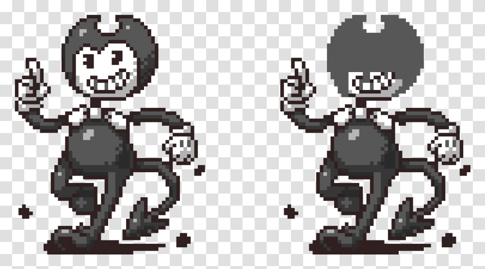 Bendy And The Ink Machine Pixel Art, Super Mario, Plant, Knight, Pac Man Transparent Png