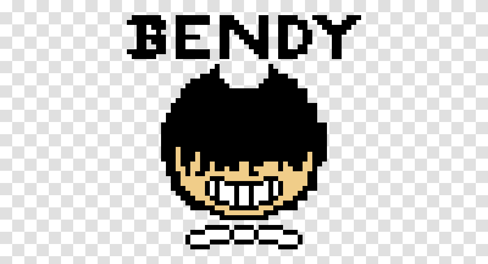 Bendy And The Ink Machine Pixel Art, Word, Crowd, Minecraft Transparent Png