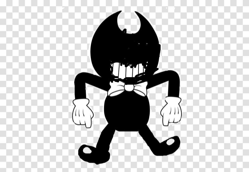 Bendy And The Ink Machine, Stencil, Hand Transparent Png
