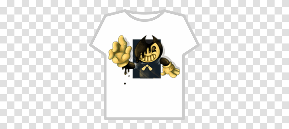 Bendy And The Ink Machine T Shirt Roblox Bendy Rwby Wattpad, Clothing, Apparel, Hand, Sleeve Transparent Png
