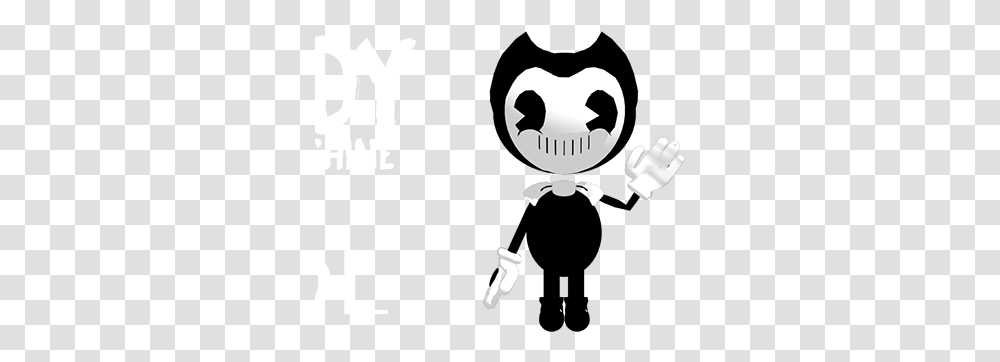 Bendy And The Projects Photos Videos Logos Cartoon Bendy And The Ink Machine, Stencil, Hand, Poster, Advertisement Transparent Png
