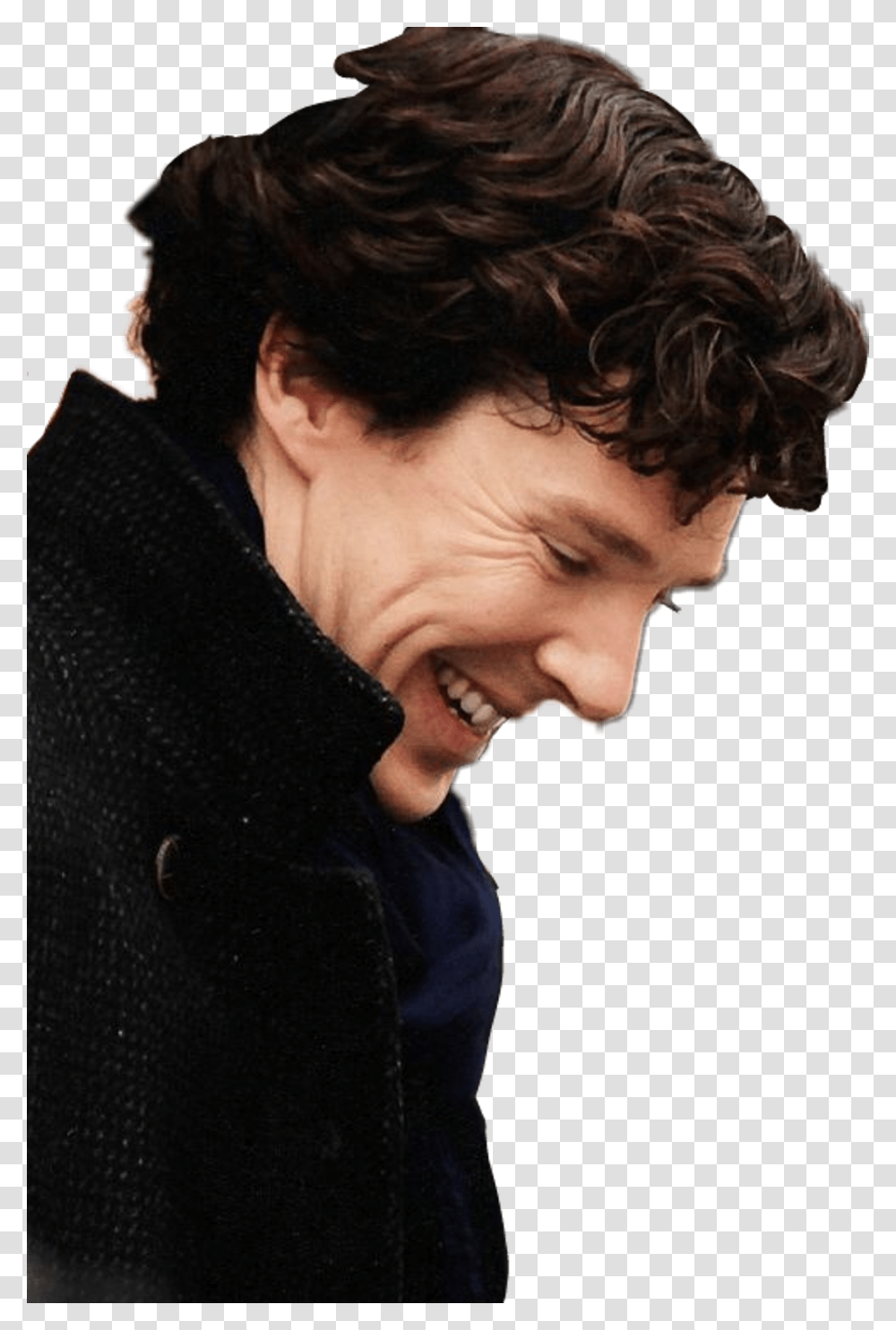 Benedict Cumberbatch Sherlock Smiling Benedict Cumberbatch Sherlock Smile, Face, Person, Man, Finger Transparent Png