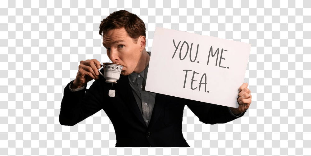 Benedictcumberbatch Doctorstrange Sherlock Benedict Benedict Cumberbatch Drinking Tea, Person, Suit Transparent Png
