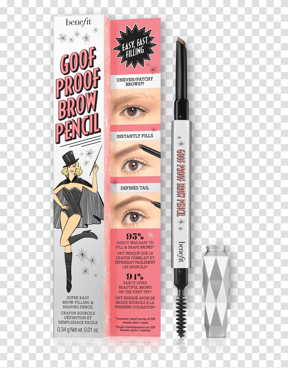 Benefit Goof Proof Pencil, Person, Human, Poster, Advertisement Transparent Png