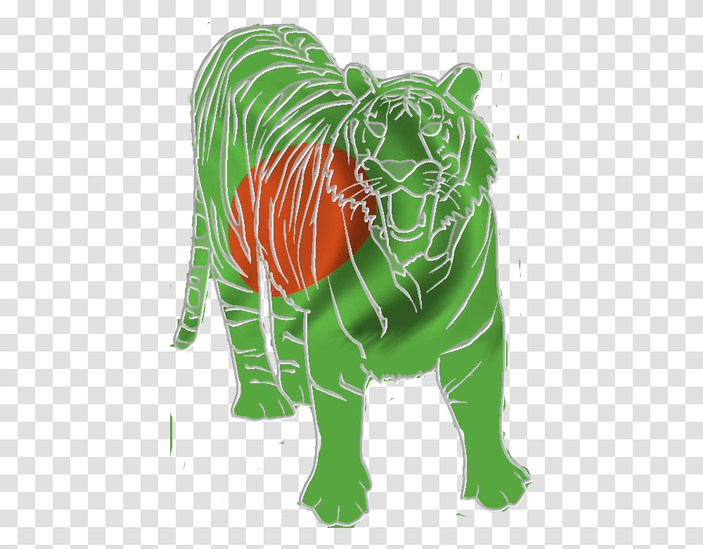 Bengal Tiger Bangladeshi Flag, Mammal, Animal, Wildlife Transparent Png