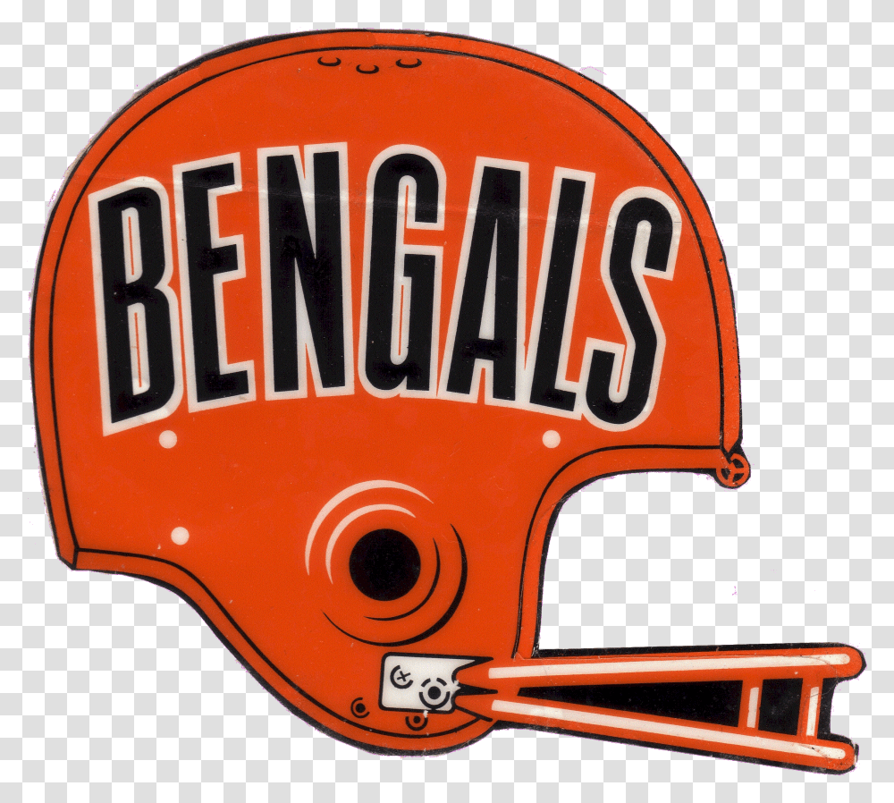 Bengals Helmet Clipart Download Old 1968 Bengals Helmet, Apparel, Sport, Sports Transparent Png