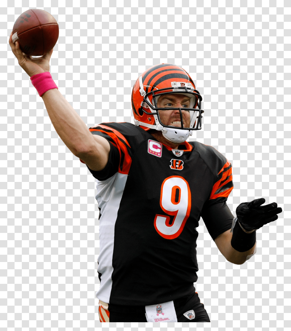 Bengals Player, Apparel, Helmet, Person Transparent Png