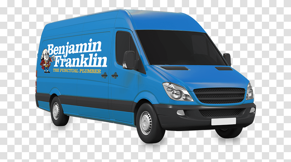 Benjamin Franklin Benjamin Franklin Heating And Plumbing, Van, Vehicle, Transportation, Minibus Transparent Png