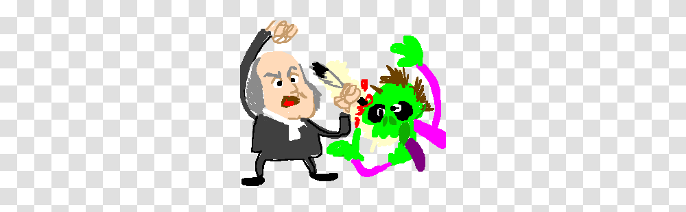 Benjamin Franklin Fights Zombie And Writes Poems Drawing, Person, Human, Elf Transparent Png