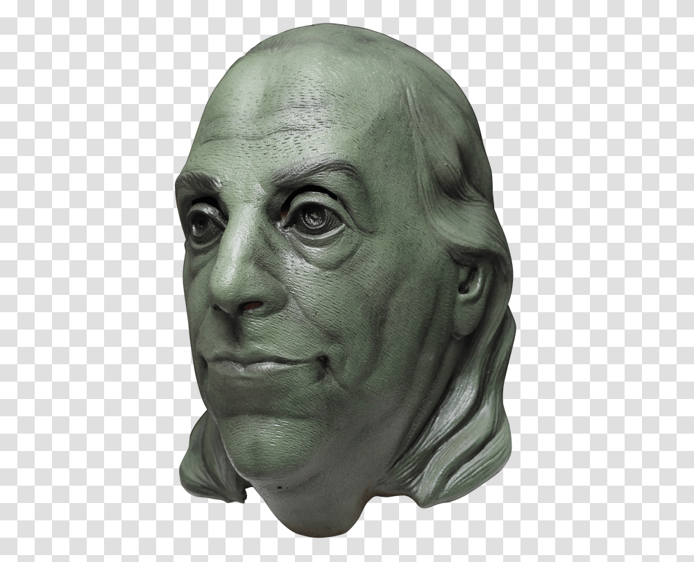 Benjamin Franklin Image Benjamin Franklin Mask, Head, Alien, Sculpture Transparent Png