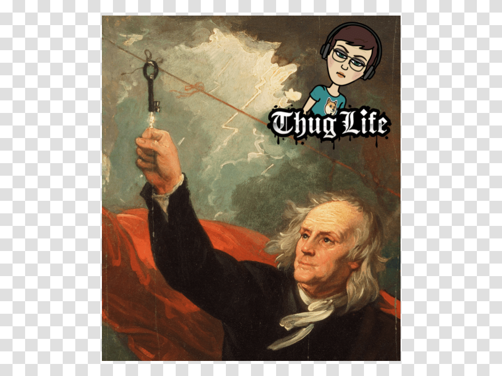 Benjamin Franklin, Person, Human, Painting Transparent Png