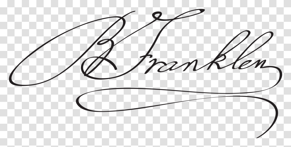 Benjamin Franklin Signature, Handwriting, Autograph, Label Transparent Png