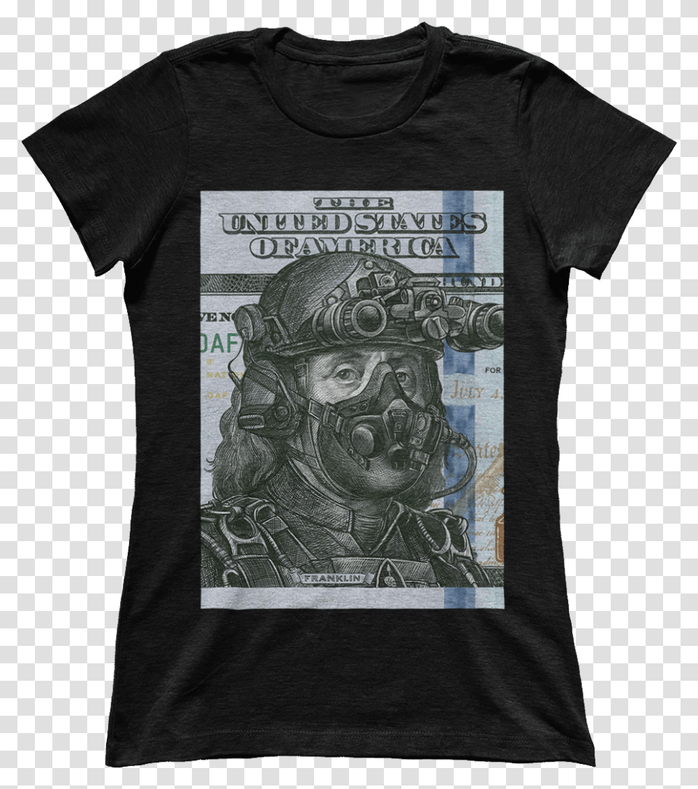 Benjamin Franklin With Night Vision, Apparel, T-Shirt, Person Transparent Png